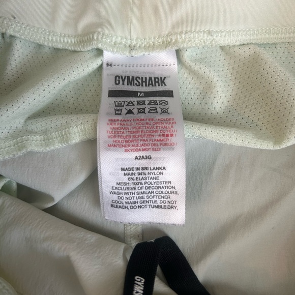 Gym Shark Mint Green Men’s Speed Evolve 5’ Short Size M - Picture 5 of 5